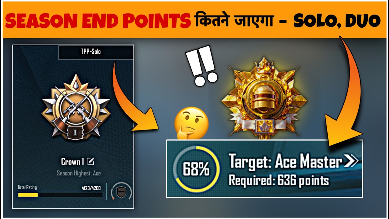 Season End Points In Solo & Duo Conqueror. S27 Rank-Push Tips & Daily Plus Target Explained 🔥