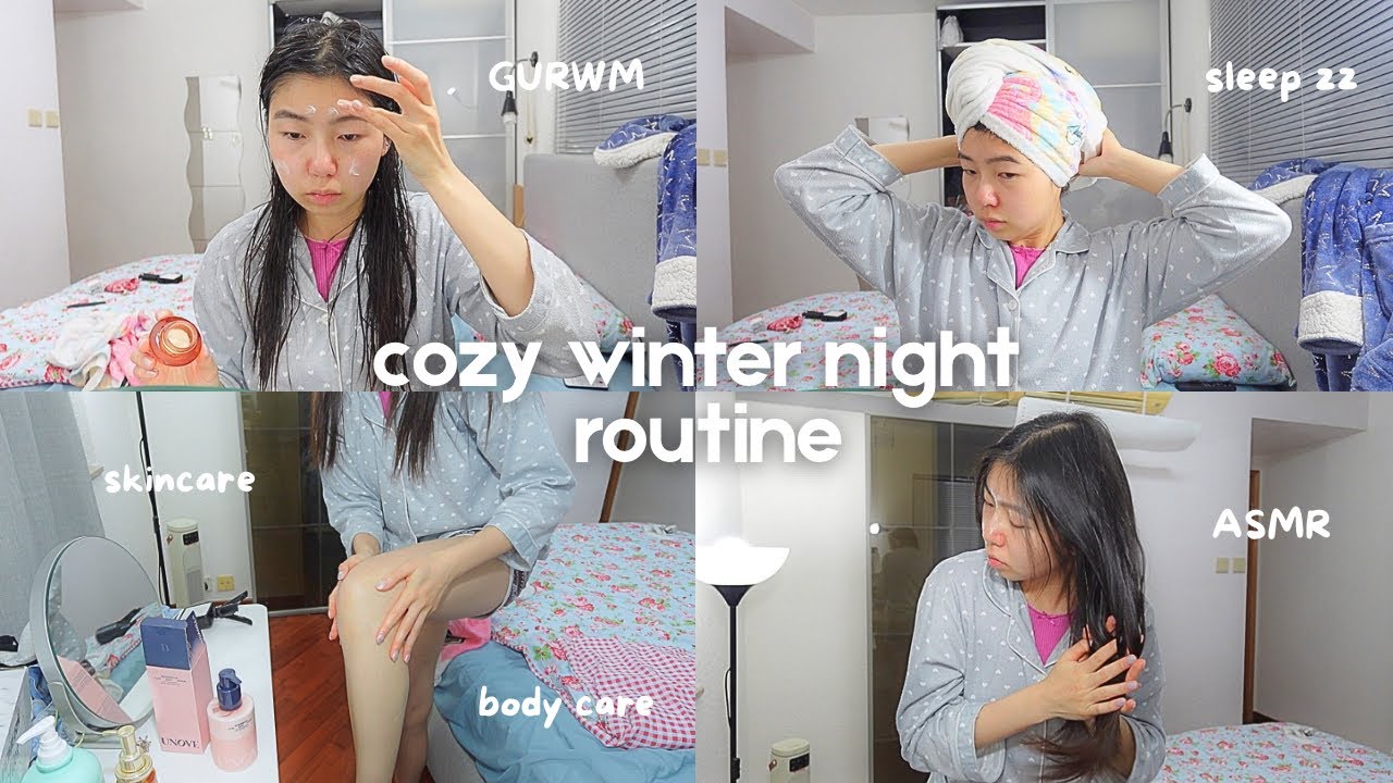 My *REALISTIC & COZY* winter night time shower routine | body care, haircare, skincare 🫧