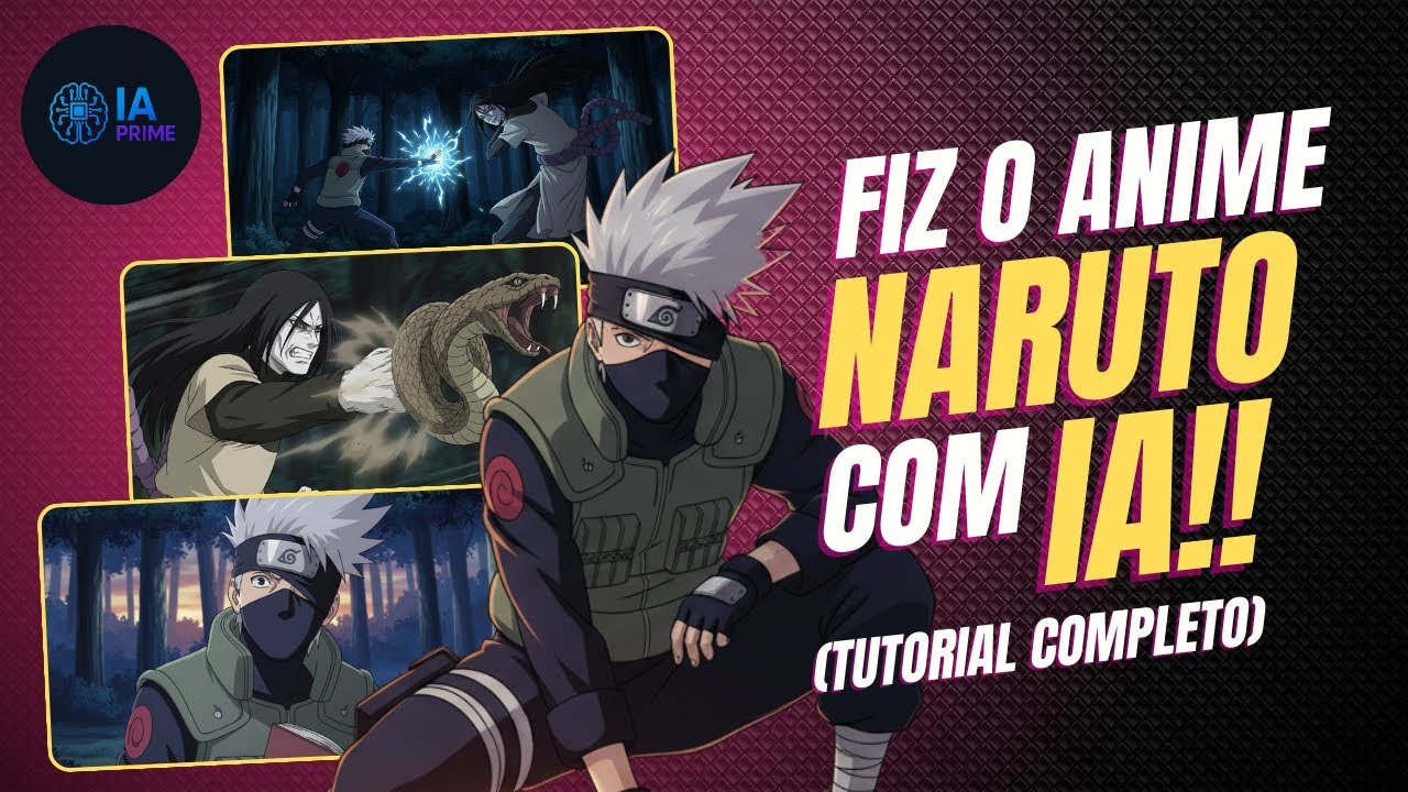 🍥 COMO CRIAR O SEU PRÓPRIO ANIME (ESTILO NARUTO) COM IA! (Passo a Passo).