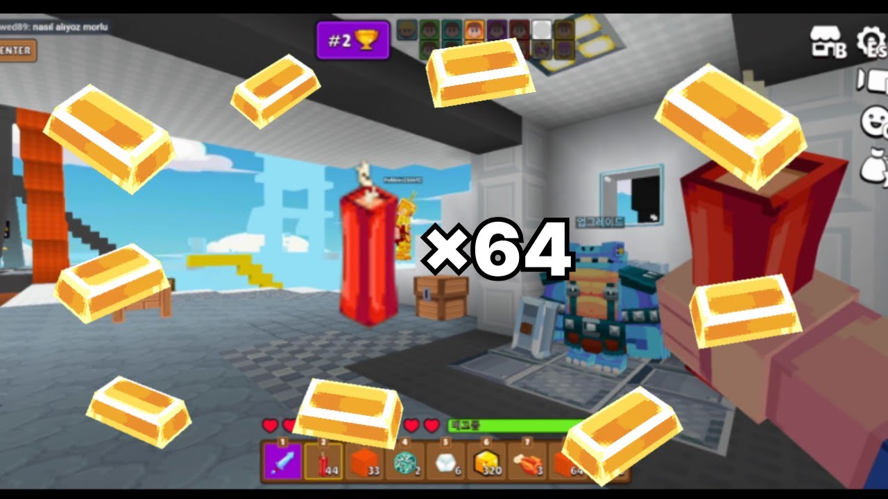 🧨I made 64 sticks of dynamite using 3 sets of gold in bed wars. (minefun.io) #25