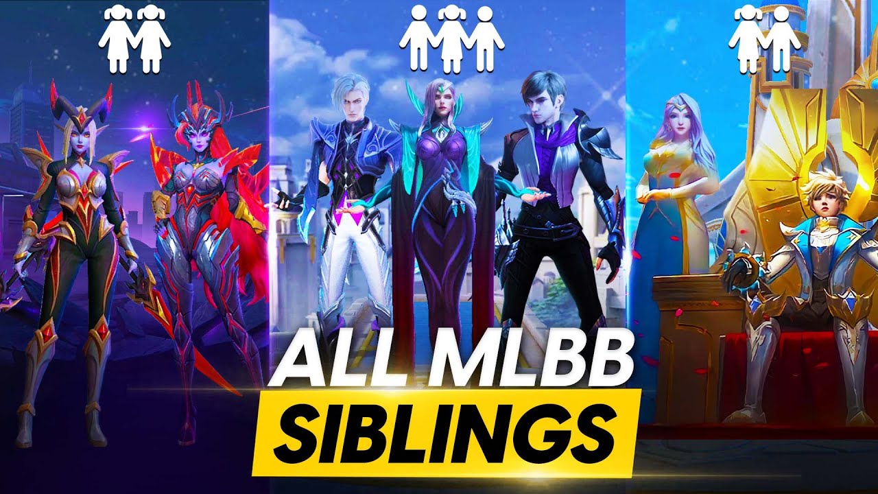 ВСЕ 12 БРАТЬЕВ И СЕСТЕР В MOBILE LEGENDS 2022 | БРАТЬЯ И СЕСТРЫ