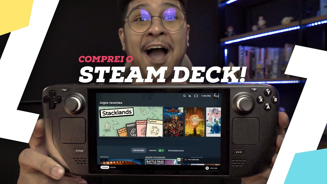 COMPREI o Steam Deck! (no Brasil) - Unboxing e Primeiras Impress&otilde;es!