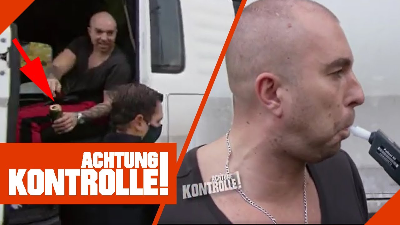 Offene Bierdose im LKW Fahrerhaus! Ist hier Alkohol im Spiel? | 2/2 | Kabel Eins | Achtung Kontrolle