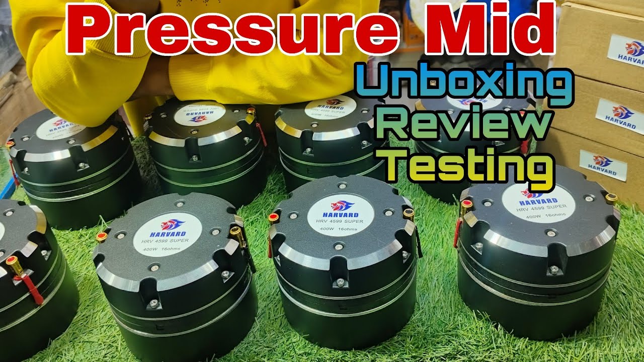 HARVARD: 400WATT PressureMID Neodymium Magnet. Unboxing Testing Ambe Electronics Ramgarh 9060417575.