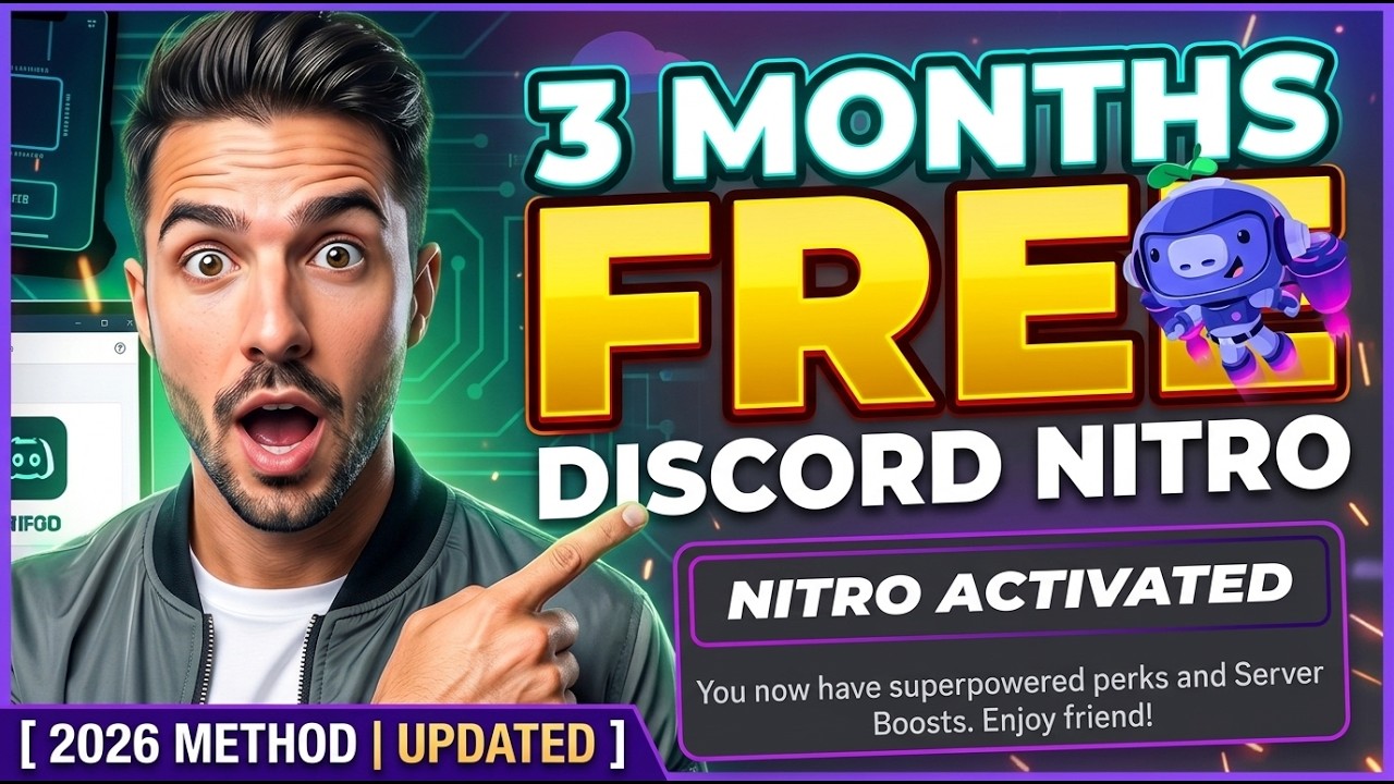 Как получить Discord Nitro на 3 месяца бесплатно (2026)