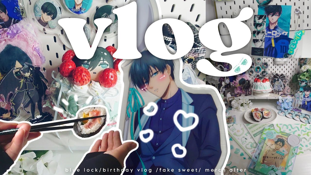 《𝙫𝙡𝙤𝙜》最推しのために、全力！手作りで祭壇を準備してお祝いしてみた⚽🦉🎂┊ブルーロック,糸師凛,本人不在の誕生日会