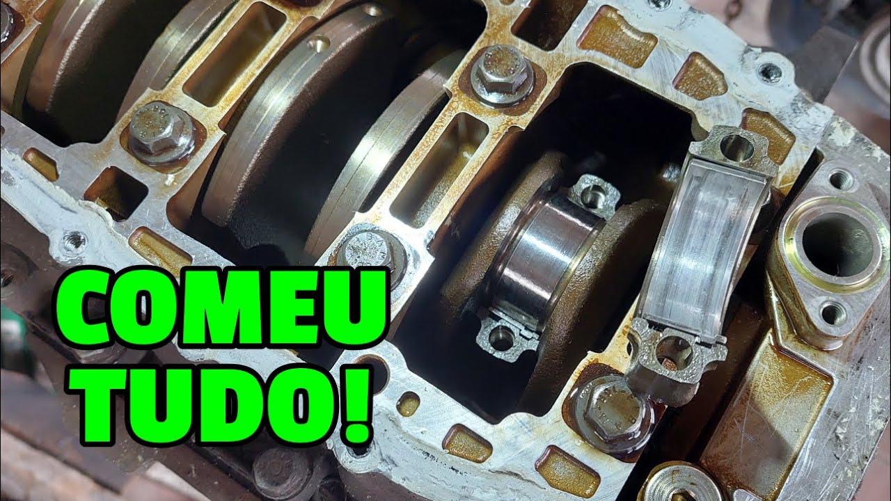 OLHA O ESTADO DAS BRONZINAS DO MOTOR FIRE 1.4 DO FIAT 147 PICK-UP