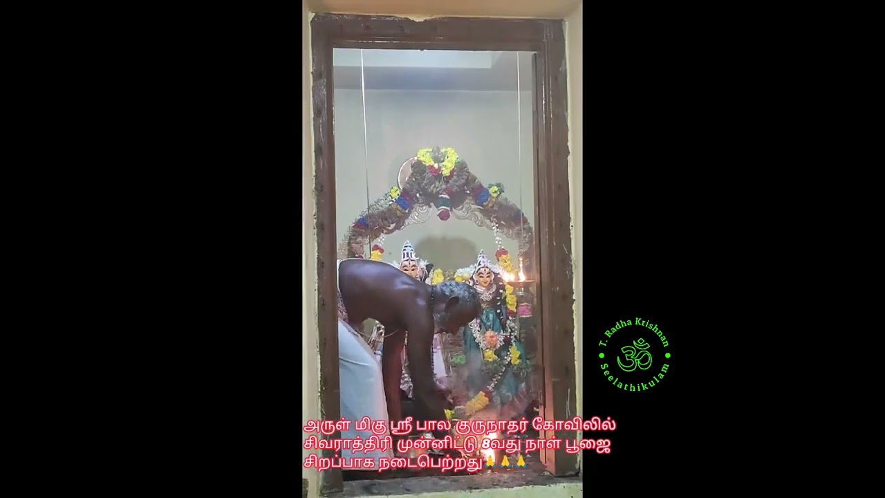 பால குருநாதர் கோவிலில் சிவராத்திரி முன்னிட்டு 8வது நாள் பூஜை🙏🙏🙏