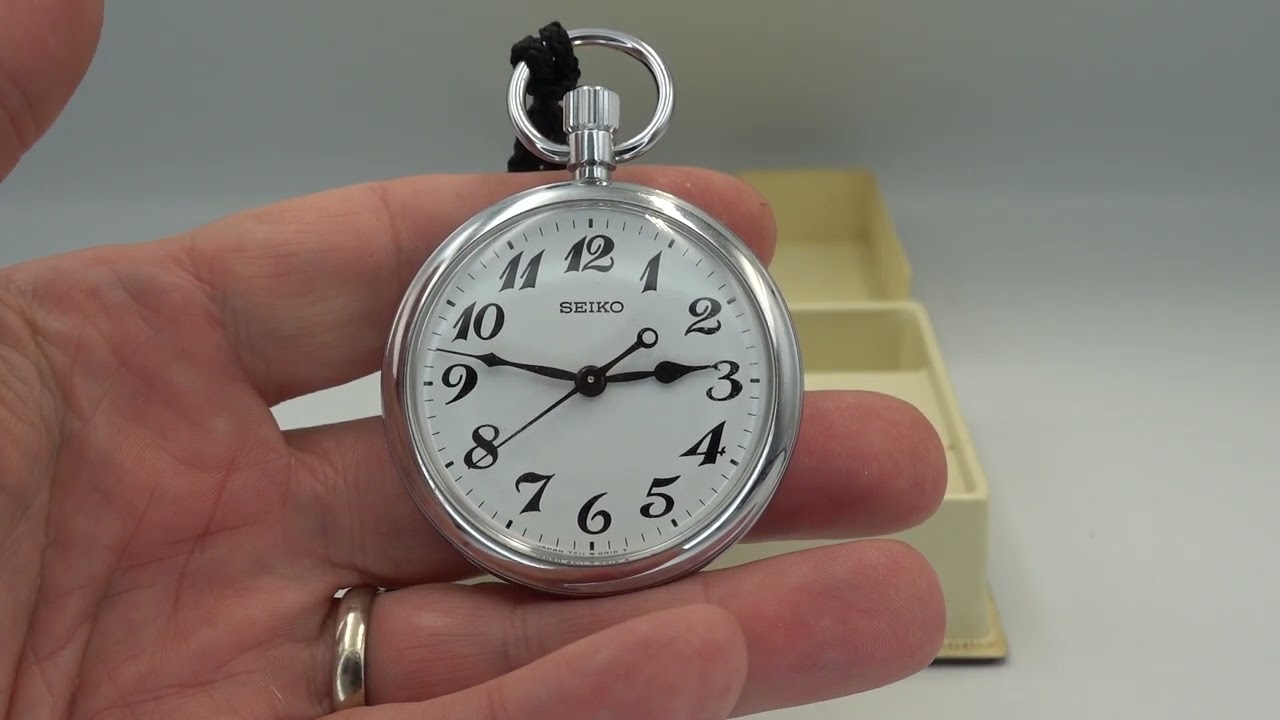 Карманные часы Seiko Railroad 1986 года выпуска, в коробке, с гравировкой к 100-летнему юбилею. М...