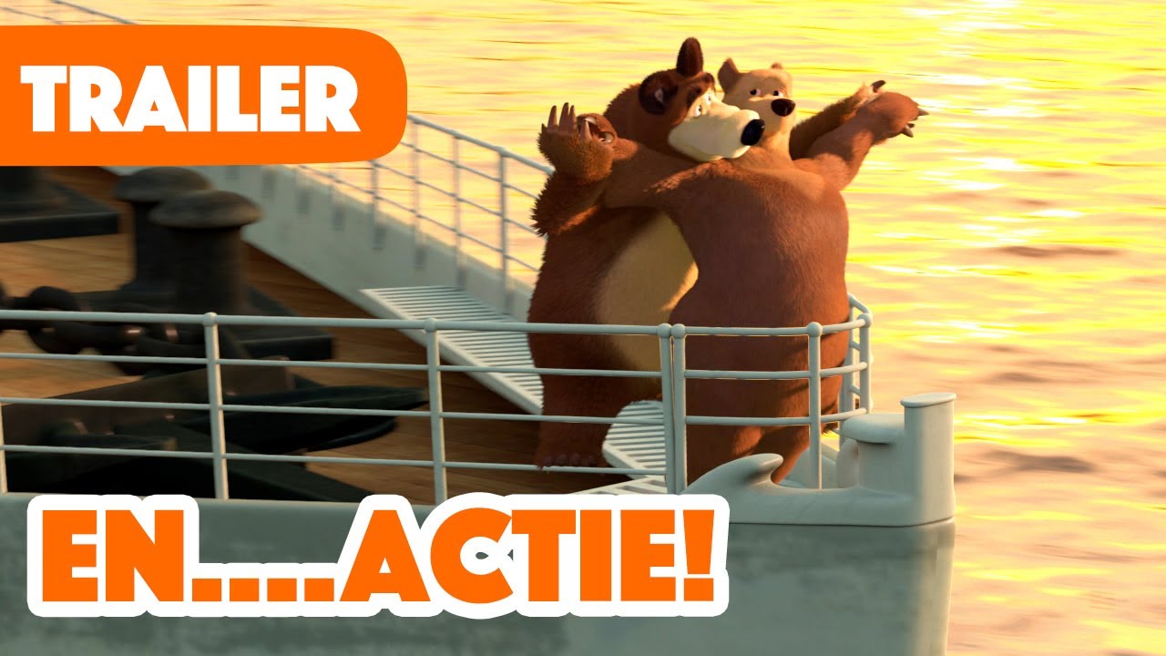 💥Masha en de Beer💥 En….Actie! 🎥📇 (Trailer) Nieuwe aflevering op 19 Januari!
