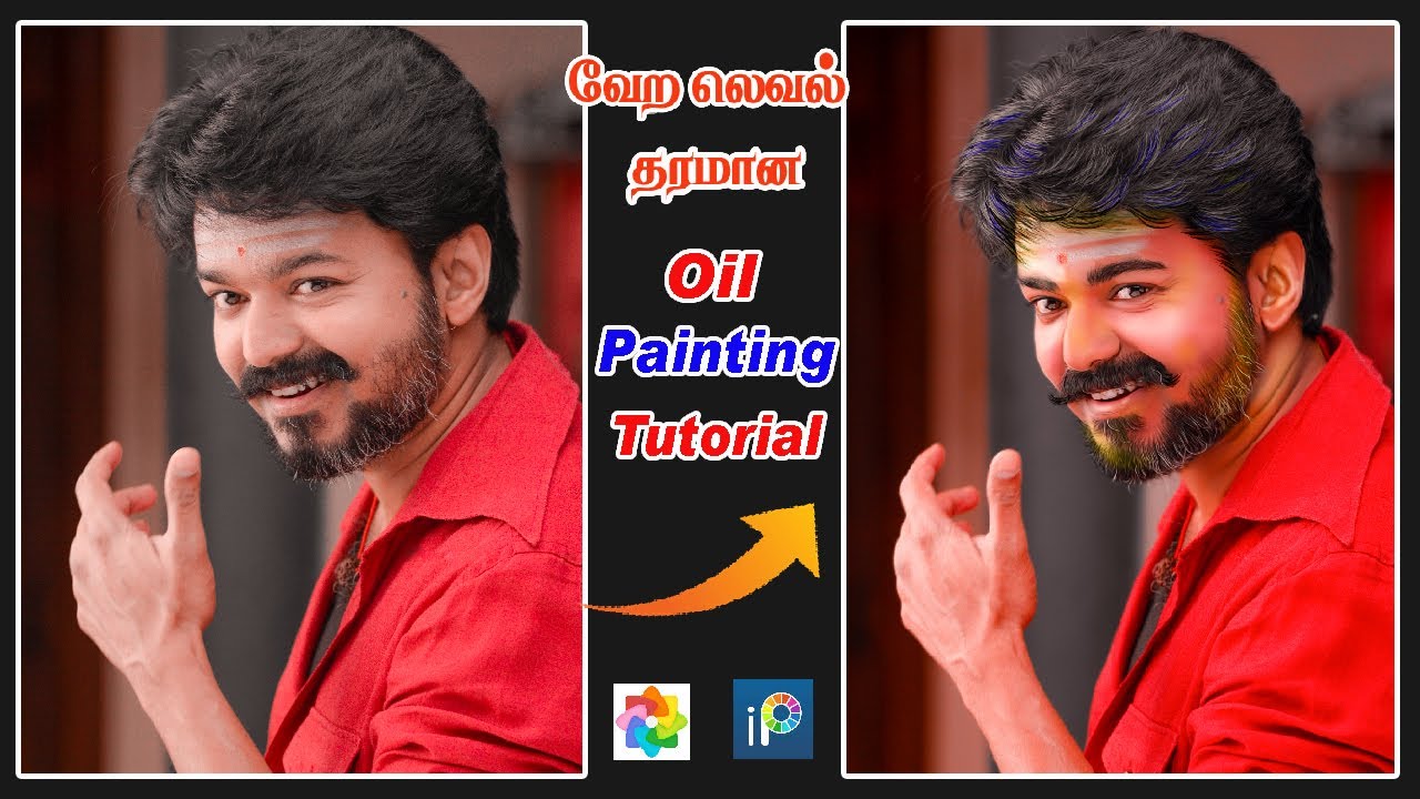 oil painting photo in Tamil amazing editing for #toolwizcare #ibispainting