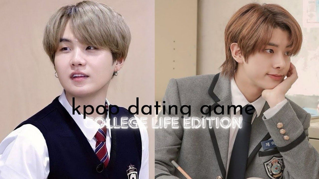 k-pop dating game // college life edition
