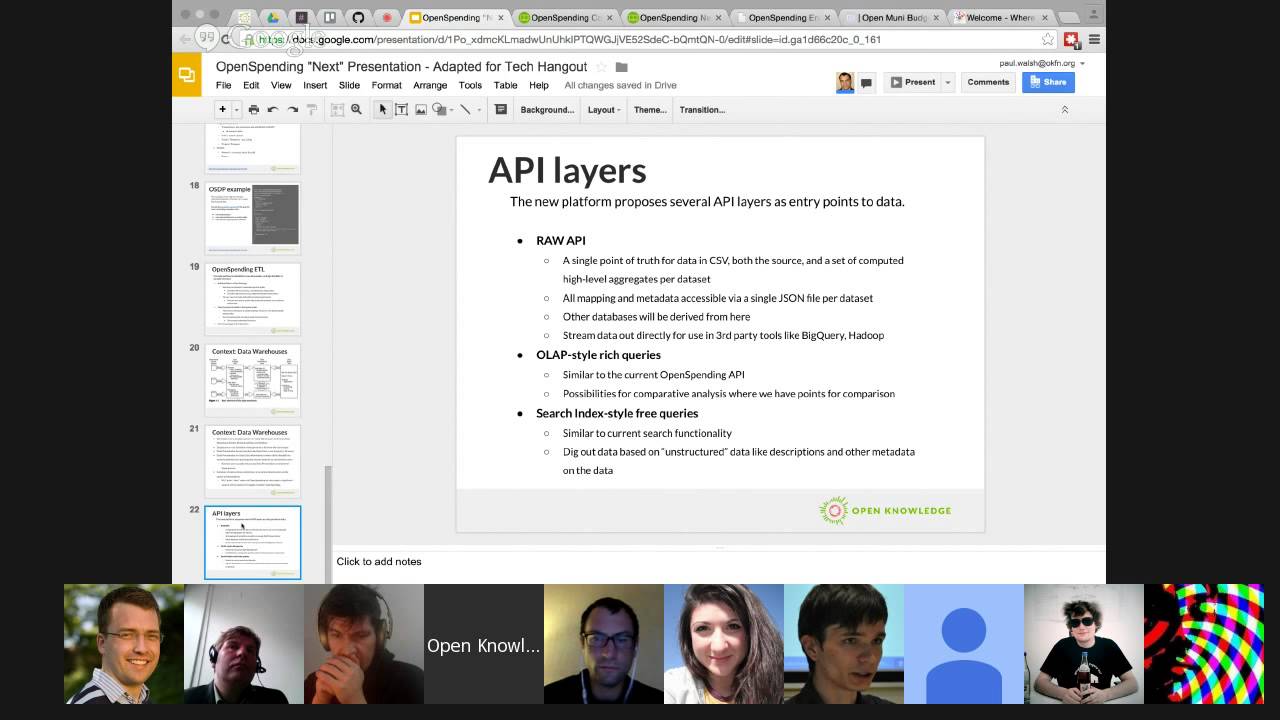 OpenSpending Tech Hangout