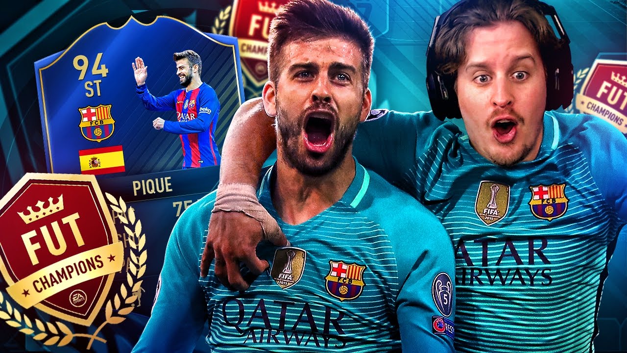 BARCA STRIQUE! THE IMPOSSIBLE TOTY STRIKER PIQUE FUT CHAMPIONS CHALLENGE! FIFA 17 ULTIMATE TEAM