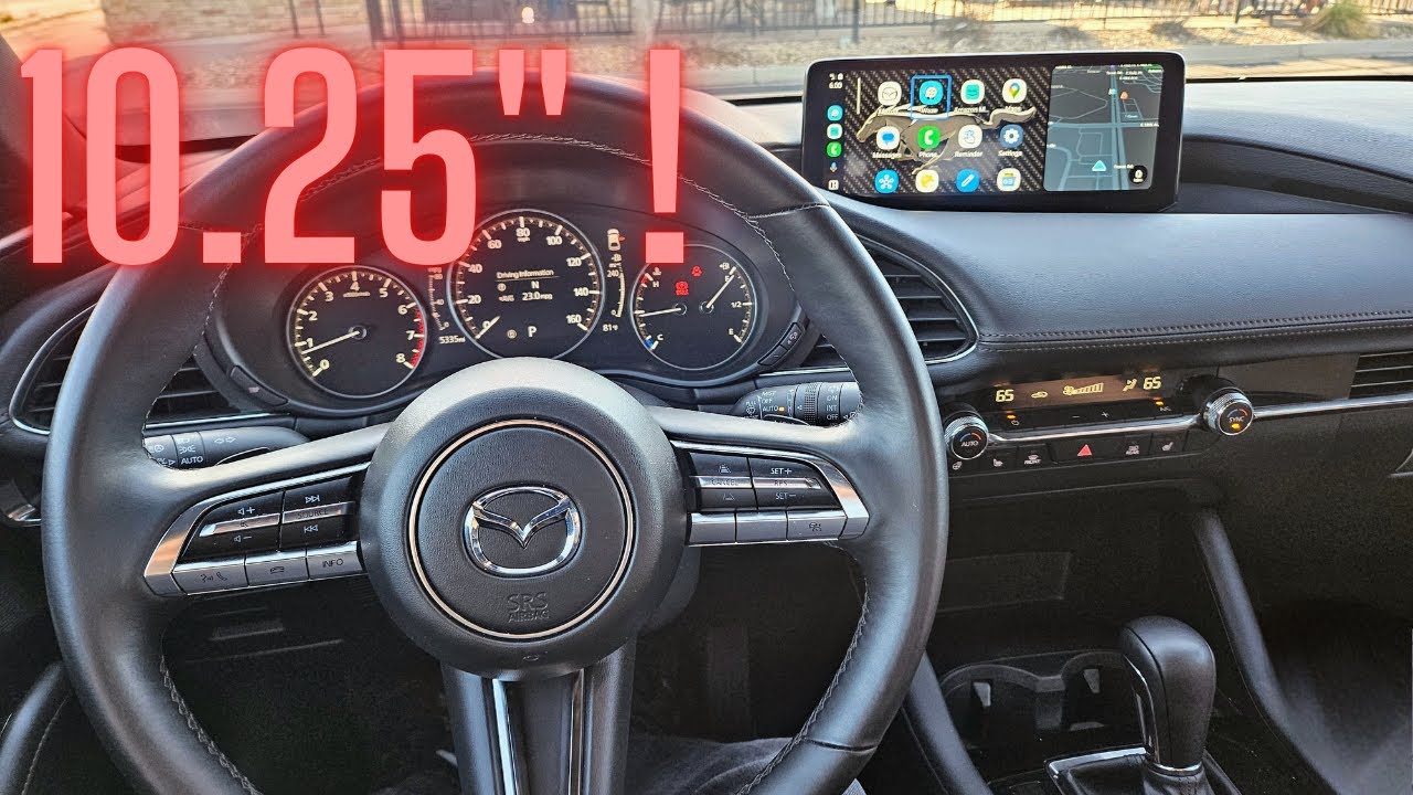 Установка информационно-развлекательного экрана 10,25 дюйма на Mazda 3 Turbo CX-5 — пошаговая инс...