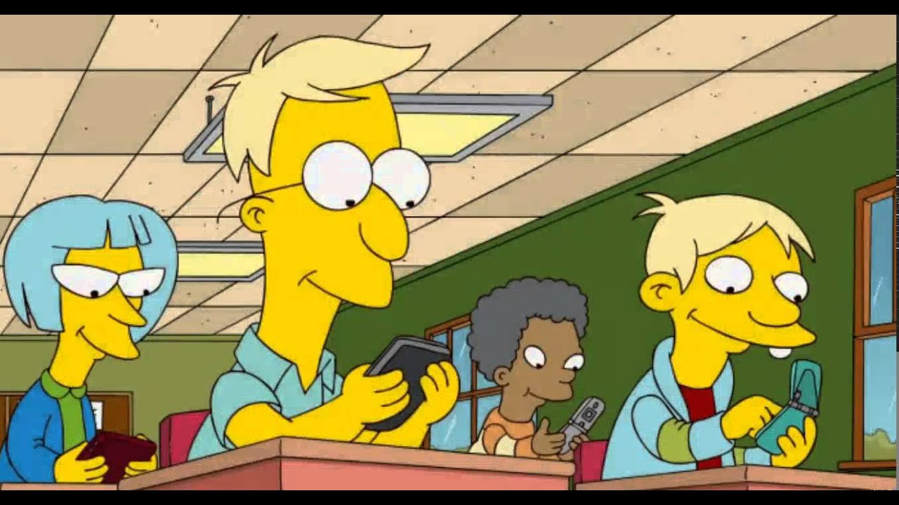 Simpson Clip -   Mrs  Krabappel removes cell phones