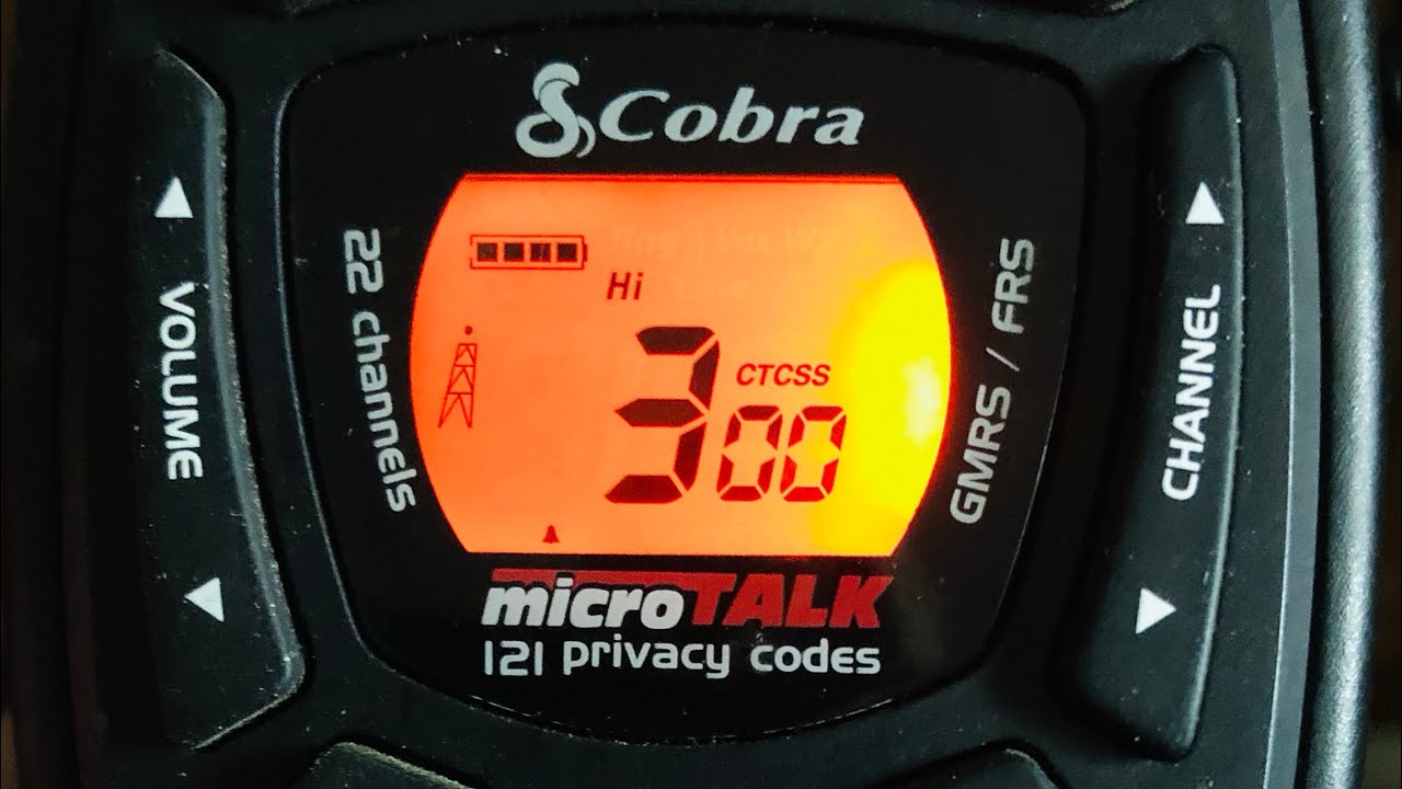 FRS Radios summary. Cobra ACXT 645