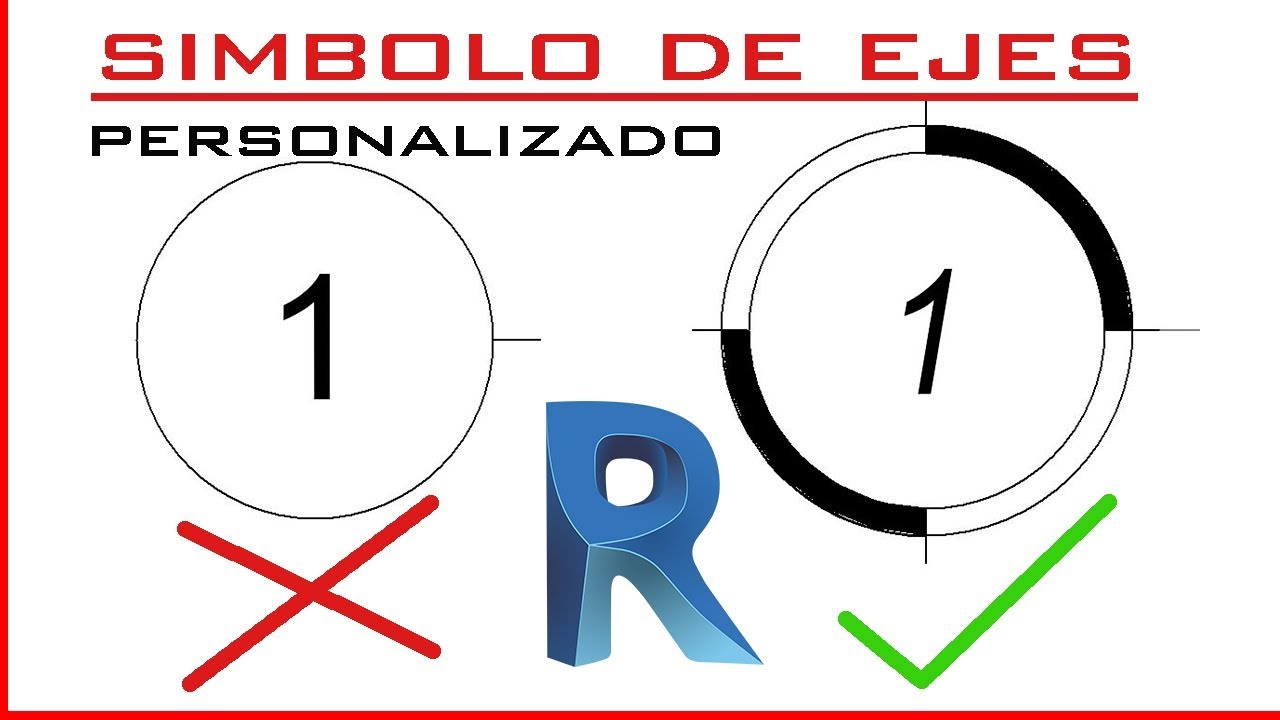 SIMBOLO de eje PERSONALIZADO en REVIT