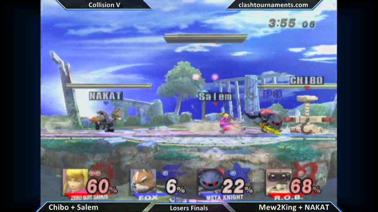 Collision V - Mew2King + NAKAT vs Chibo + Salem - Losers Finals - SSBB