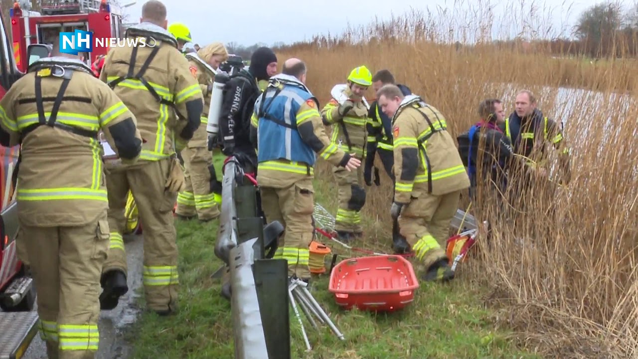 Vier doden bij auto te water in Obdam