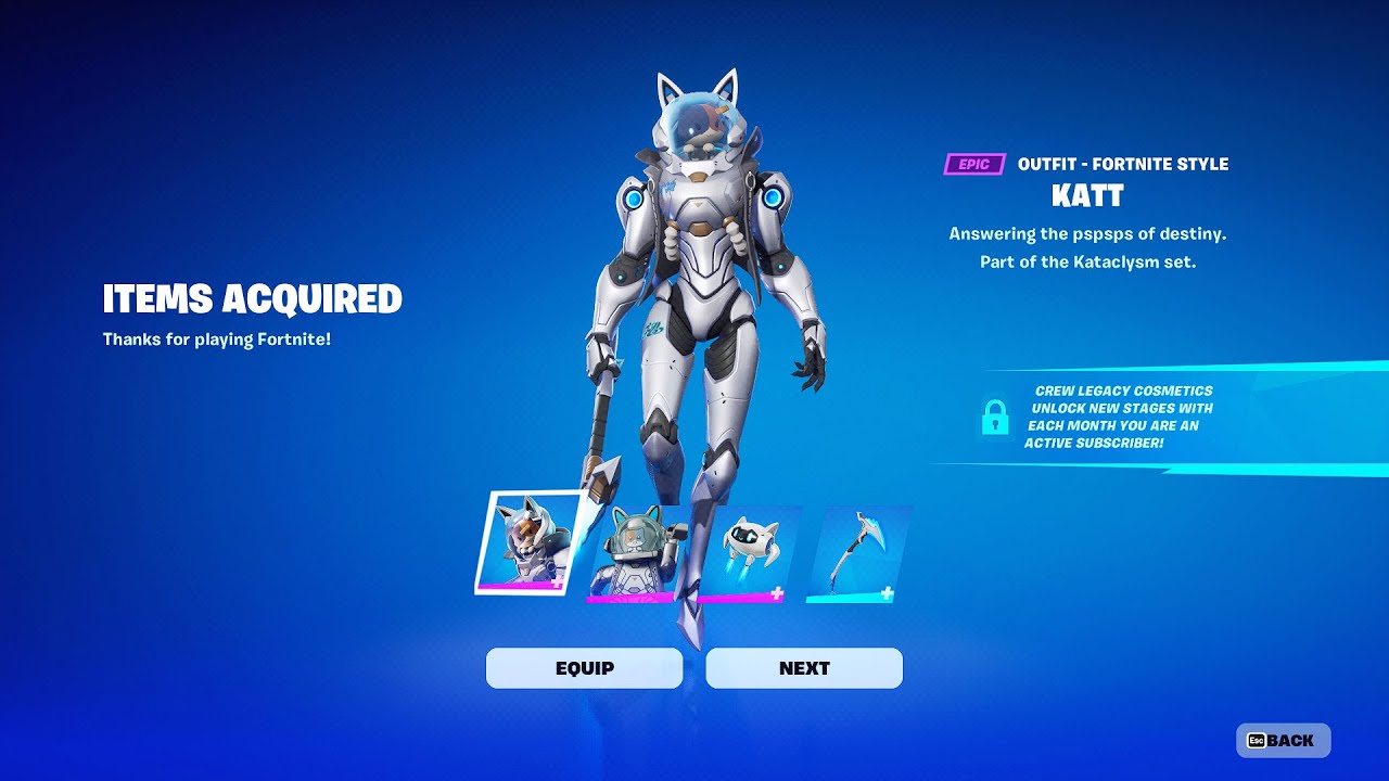 Fortnite March 2024 Crew Pack & Legacy Styles Showcase! (KATT, Baby Meowscles)