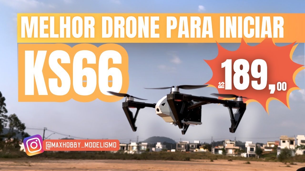 Primeiro Voo KS66 | Melhor Drone Barato Para Comprar em 2023