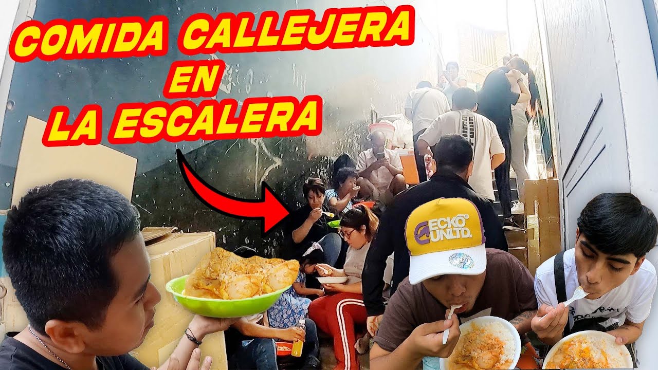 LA ESCALERA del CENTRO DE LIMA | COMIDA CALLEJERA 😋🍲🍗