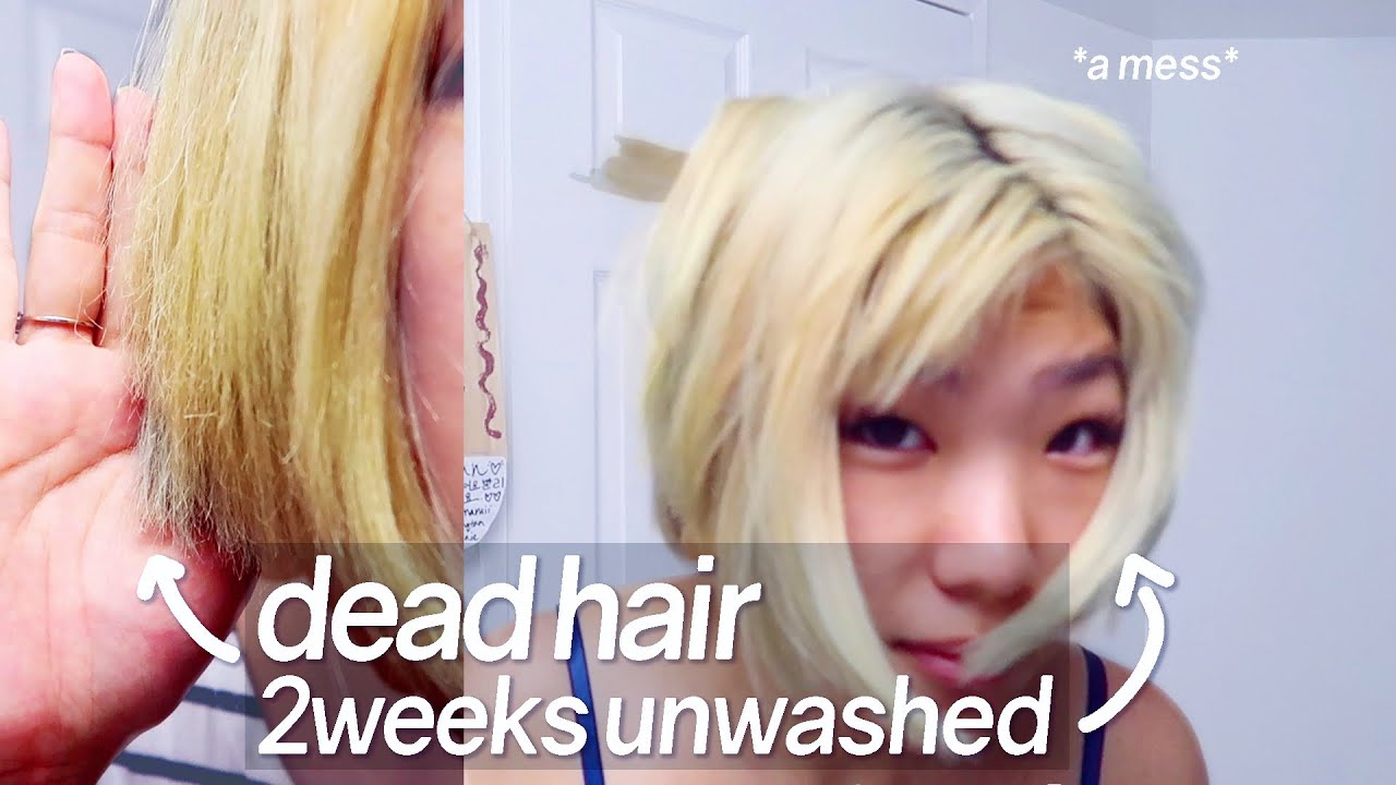 Я не мыла голову ДВЕ НЕДЕЛИ...вот что произошло (мертвые волосы ВОССТАНОВИЛИСЬ во время экспериме...