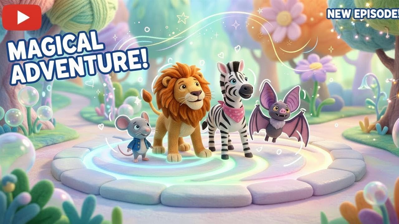Zoo Plein de Merveilles 🦁🌈 Chanson joyeuse sur l’amitié, le courage et des animaux uniques 🎶