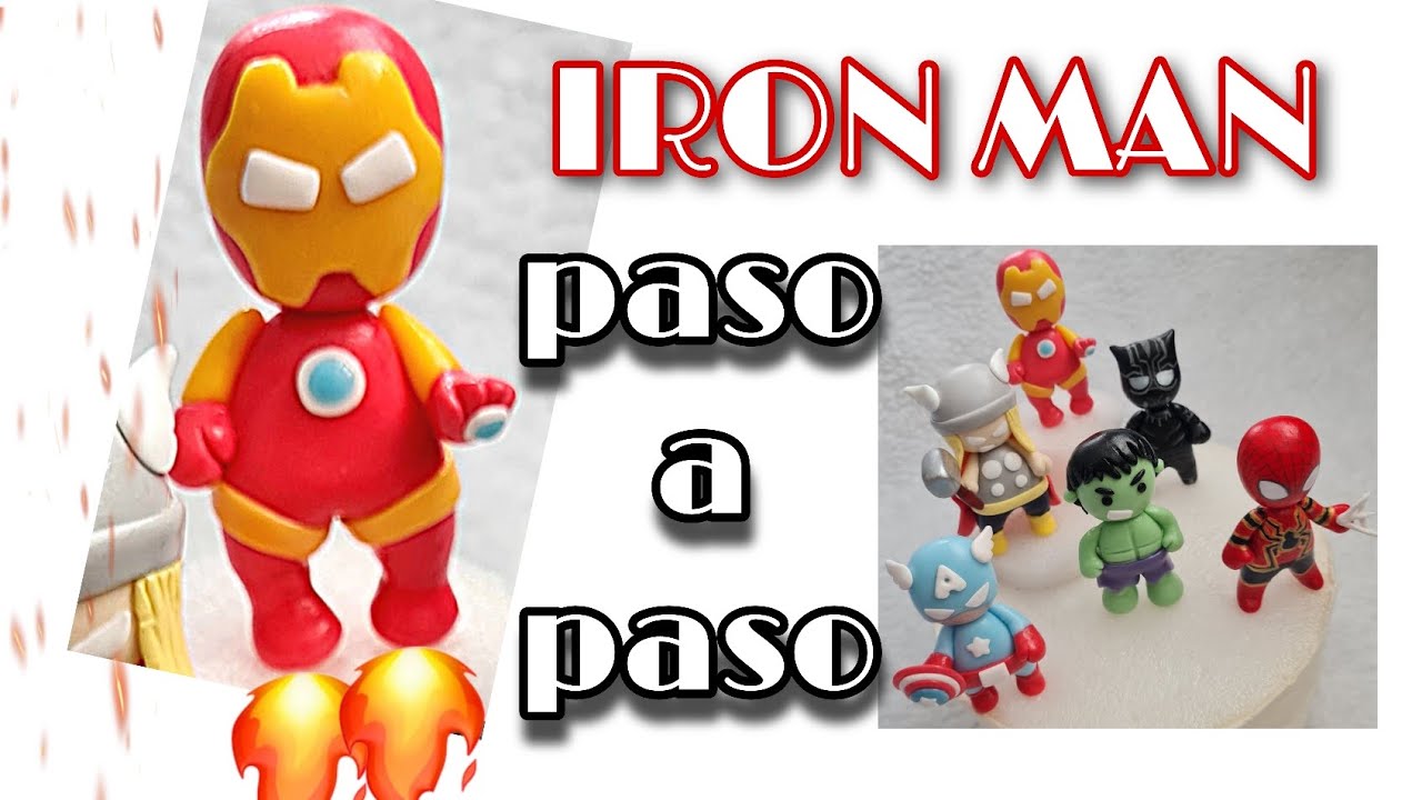 IRON MAN en porcelana fria paso a paso/superhéroes
