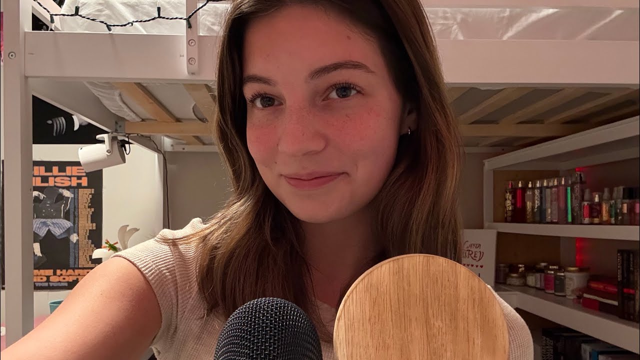 ASMR | wood tapping & scratching + light rambles✨