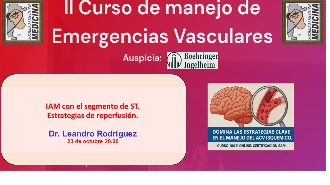 👉II Curso de manejo de Emergencias Vasculares