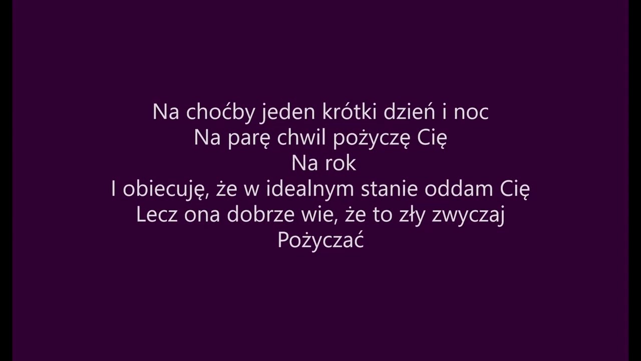Pożyczony - Sylwia Grzeszczak (tekst)