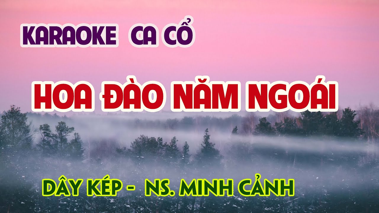 Hoa Đào Năm Ngoái _ karaoke ca cổ | Dây Kép _ ns. Minh Cảnh |