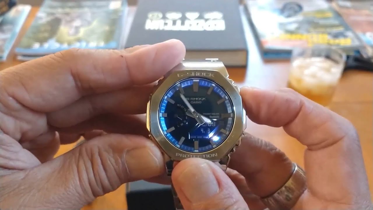 CASIO G-SHOCK GM-B2100AD-2AJF Blue Dial All Metal Japan Model Unboxing    #casiogshock #casioak
