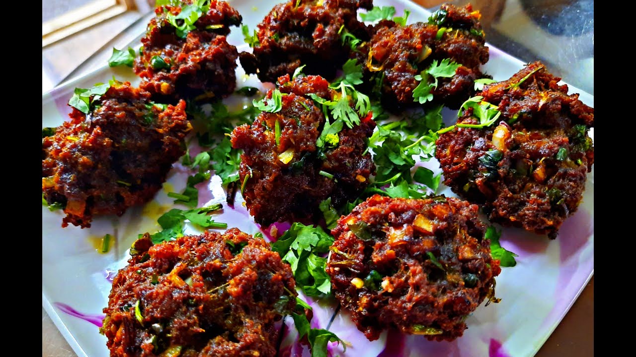 Mutton keema vada | spicy mutton fry | mutton fry recipe