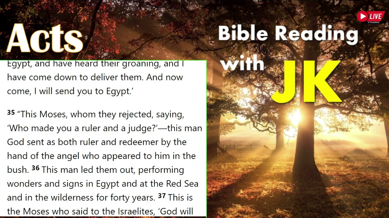 [Live] JK's Bible Reading - Acts ch.7