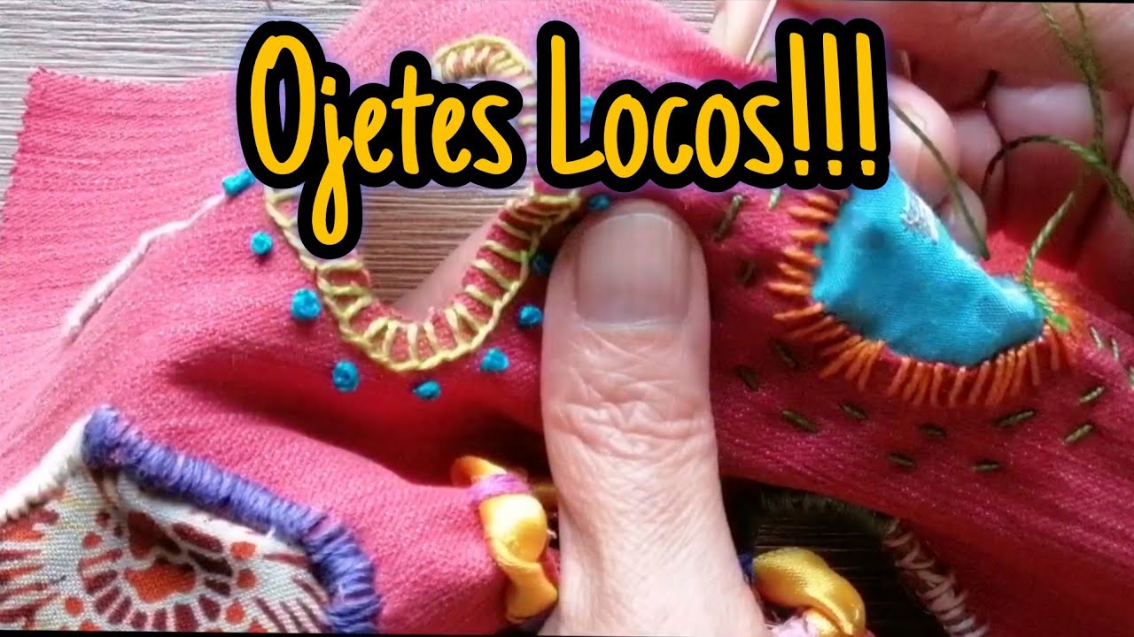 Aprende Ojales Circulares con Textura ¡Bordado Divertido y Fuera de lo Común!"