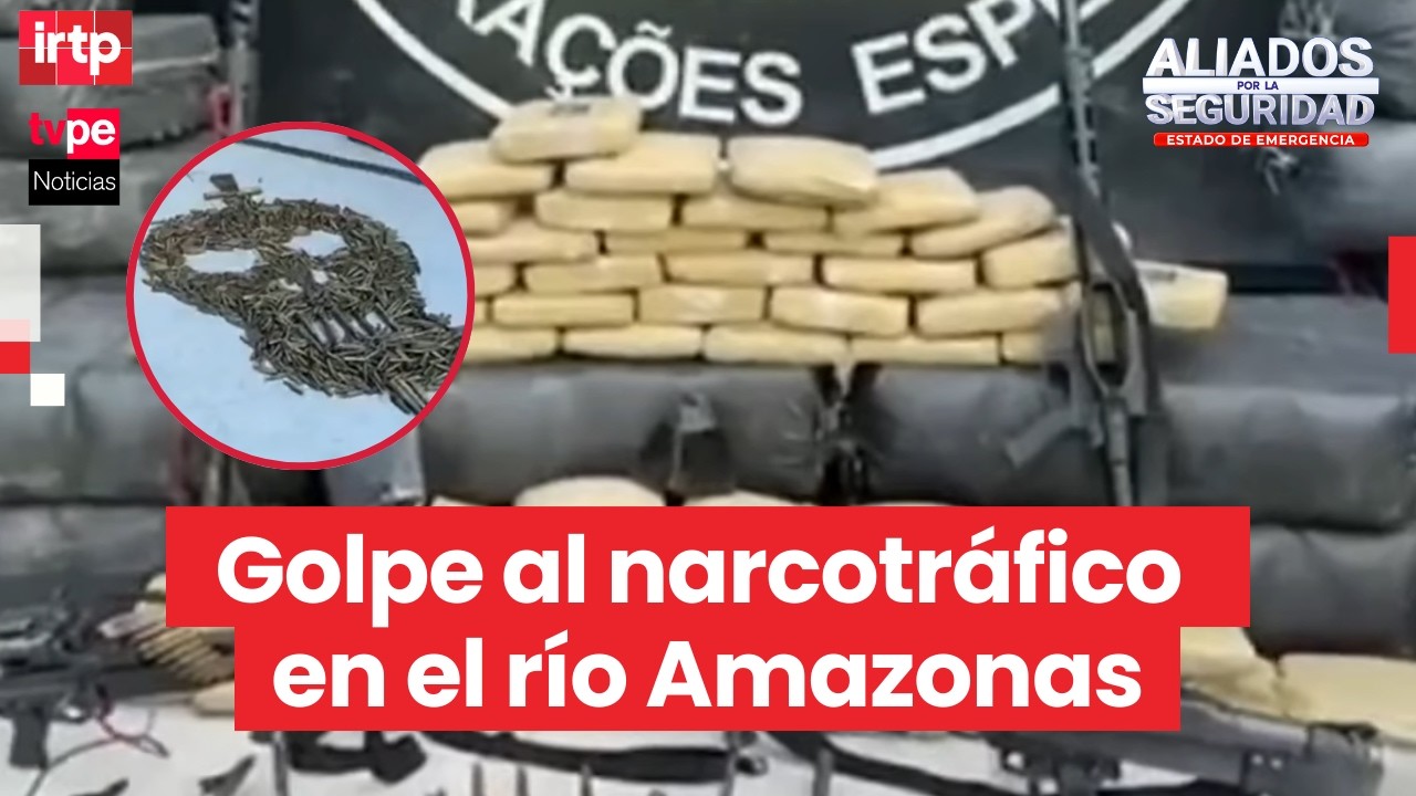 Amazonas: PNP incauta casi 4 toneladas de droga y armas de guerra