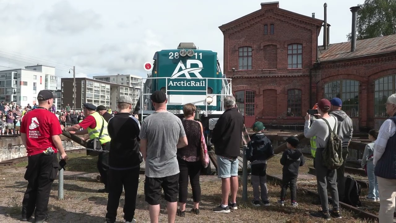ArcticRailin Dr16 Hyvinkään museon kääntöpöydällä