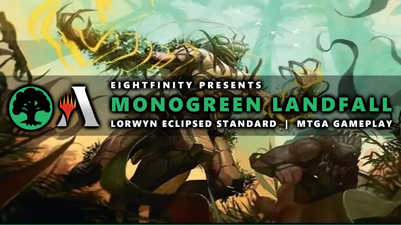 Mightform Harmonizer has LANDED!  | Mono Green Landfall - Lorwyn Eclipsed Standard MTGA Gameplay
