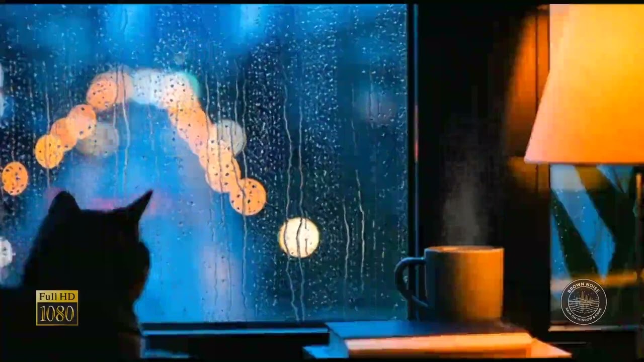 Stay Focused: 10 Hours Brown Noise Rain for Homework & Tasks