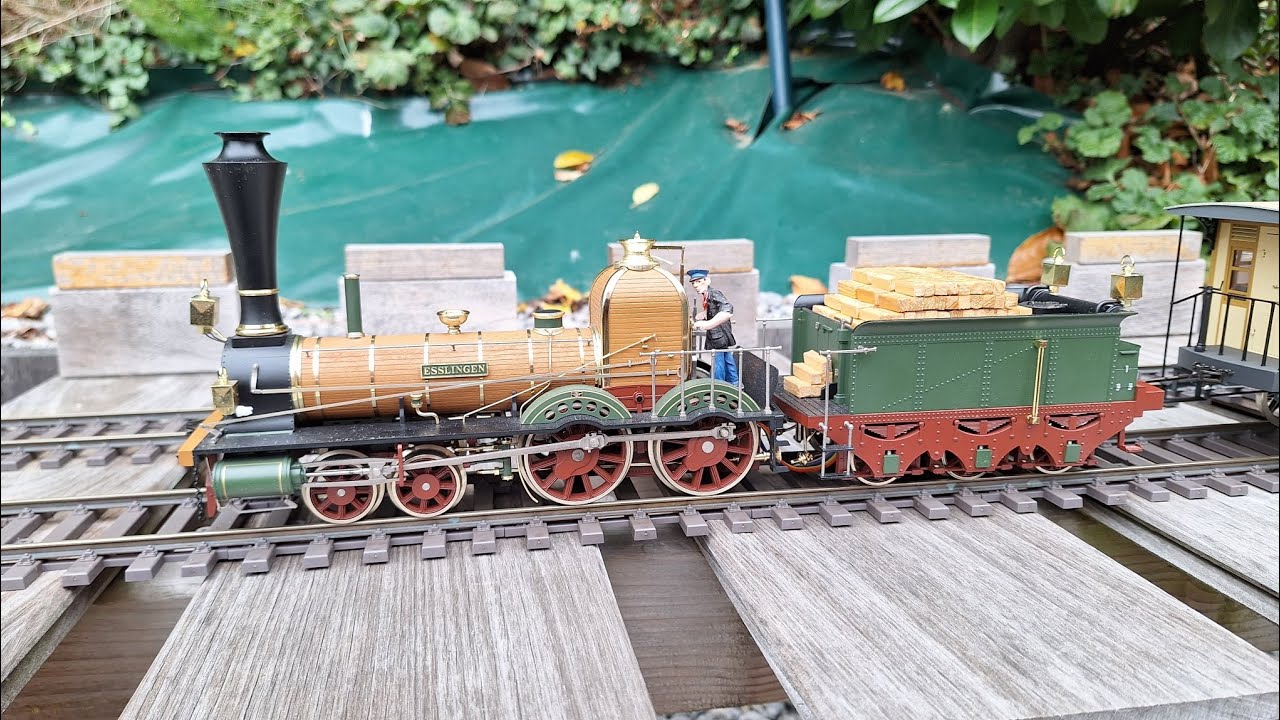 Esslingen, dampflok, spur 1, Märklin, 55520, 58032, nostalgie, gartenbahn, gauge 1, garden railroad