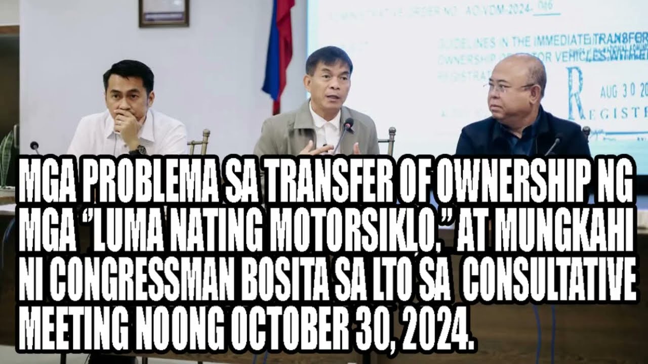 MAY SIMPLE AT LEGAL na solusyon sa Transfer of Ownership ng mga luma nating motorsiklo!