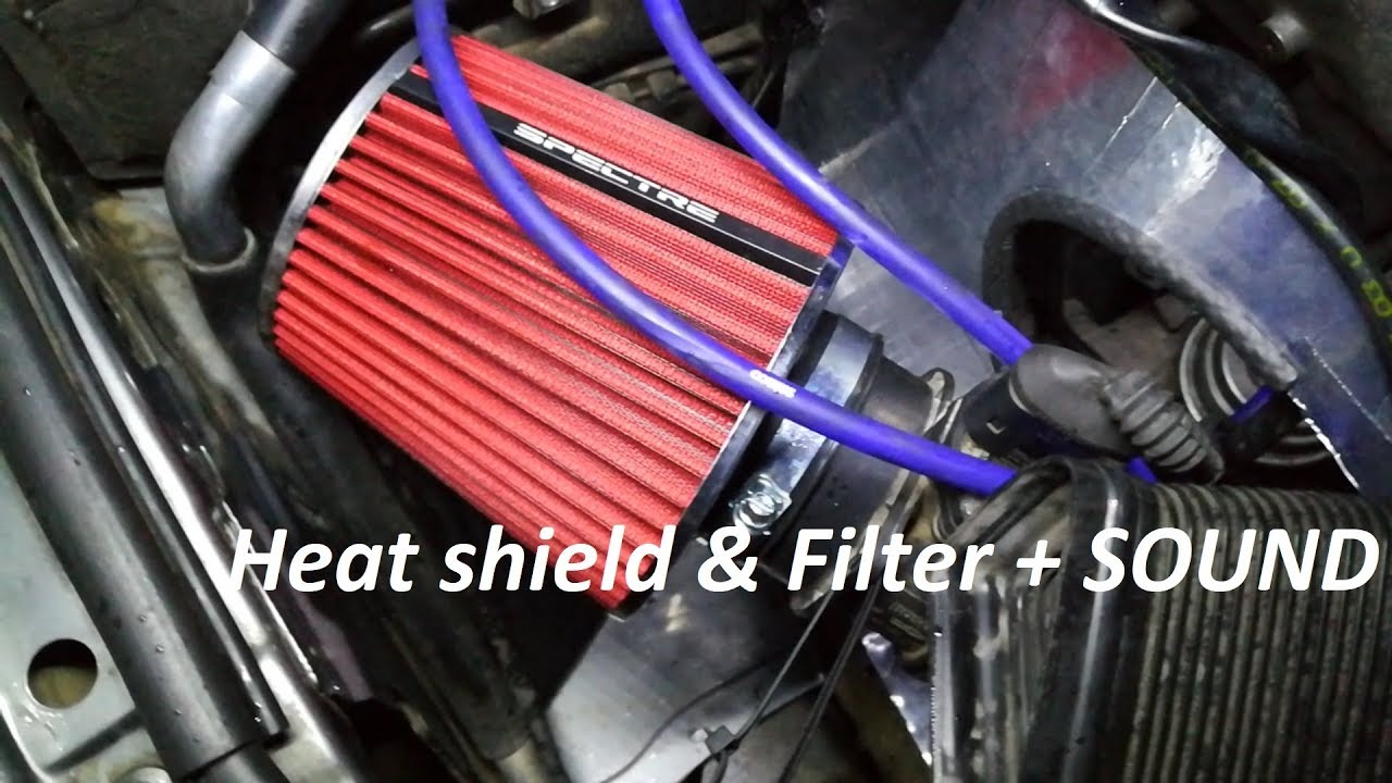 How to install heat shield and performance filter + SOUND (Passat b5.5)