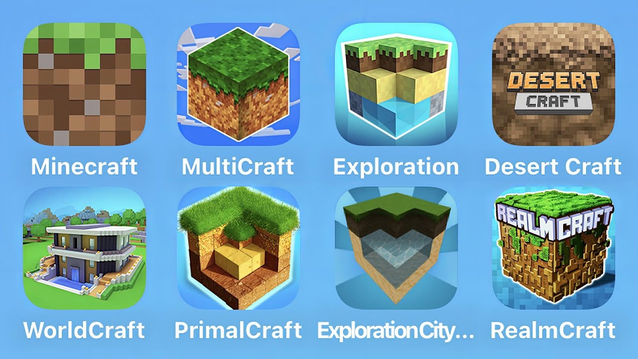 Minecraft, Mulitcraft, Exploration, Desert Craft, Worldcraft, Primalcraft, Exploration City