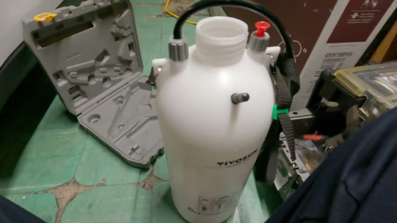 Adding a Tire Valve to a Garden Sprayer