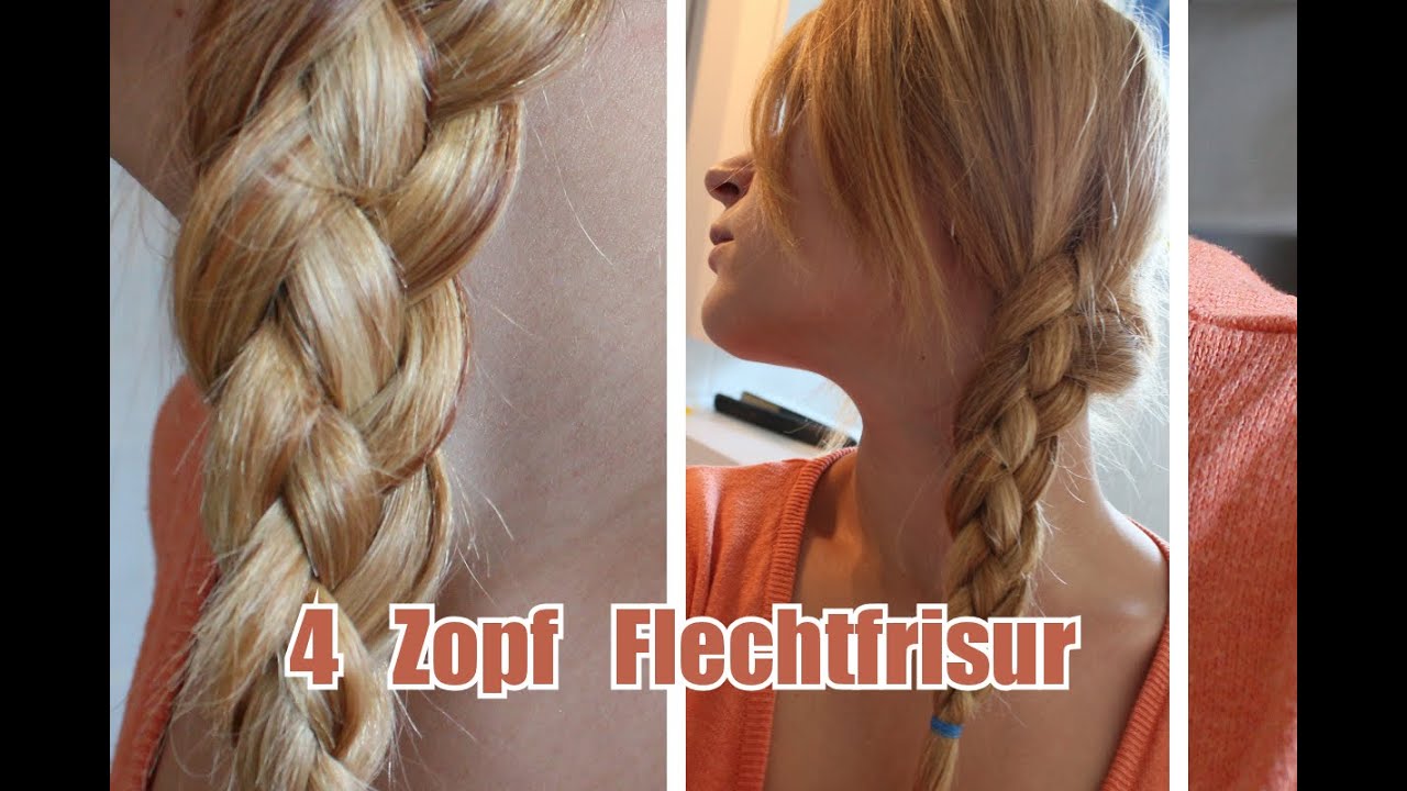 4 Strähnen Flechtzopf