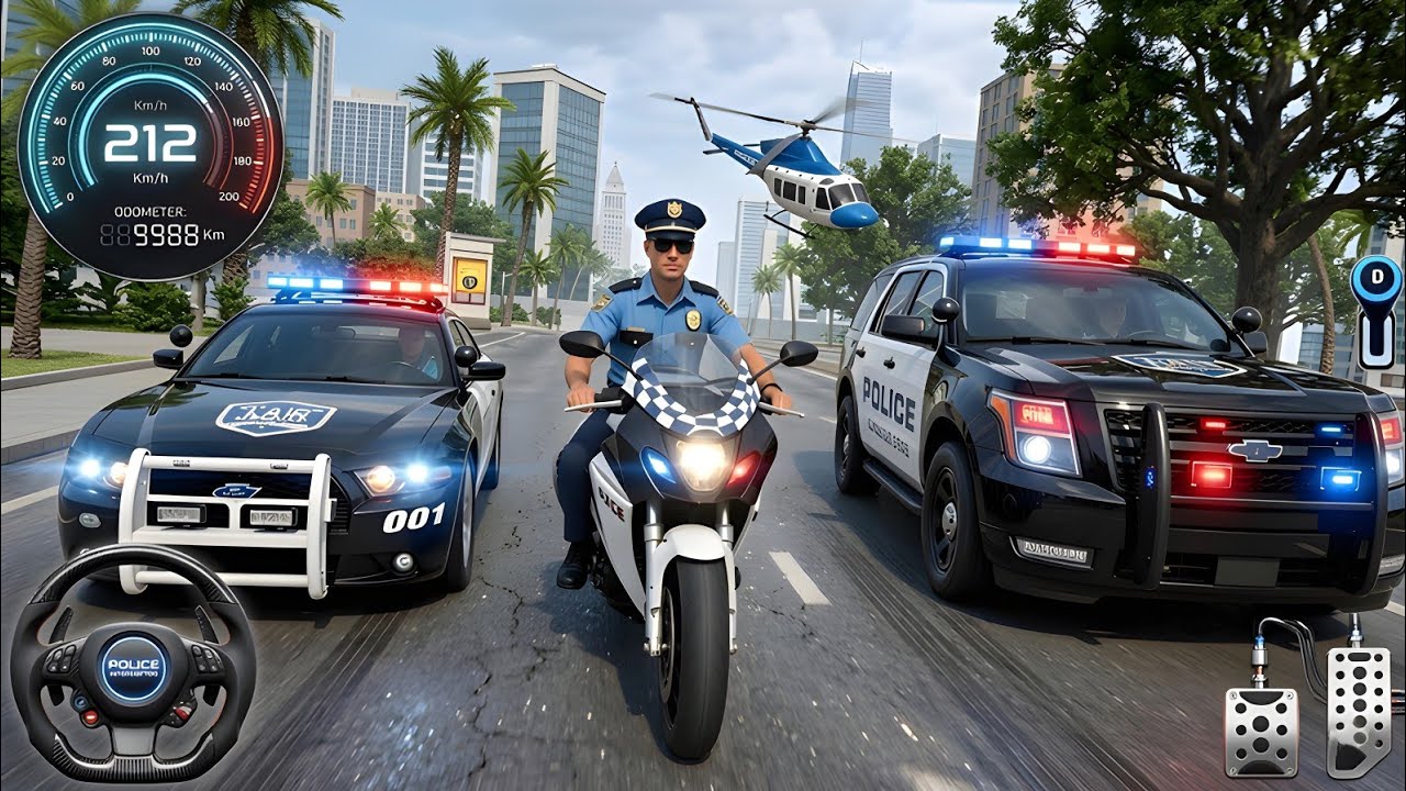 🚨 Police Chase Simulator 3D &ndash; Real City Crime Pursuit Gameplay (Android)