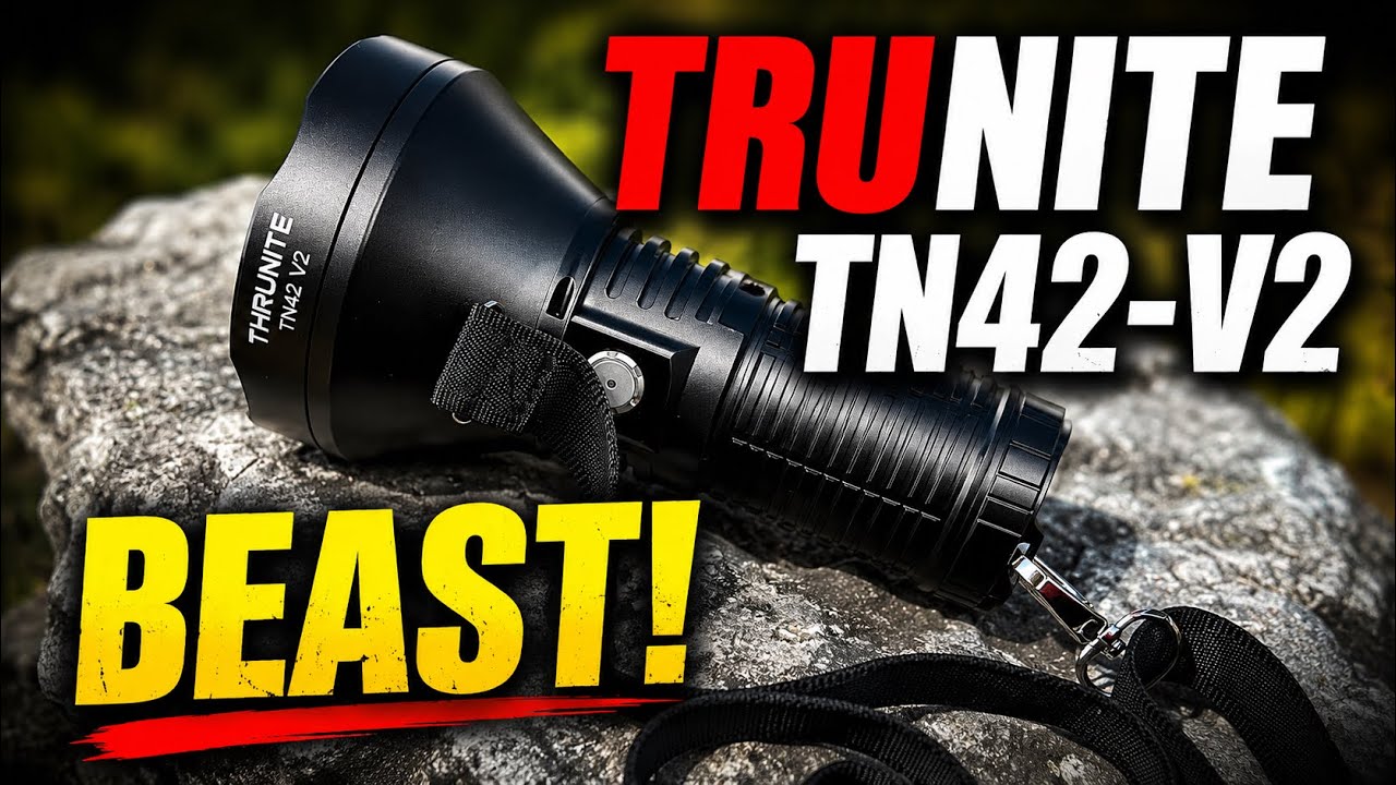 THRUNITE TN42 V2 LED Flashlight Amazing BEAST Throw Light